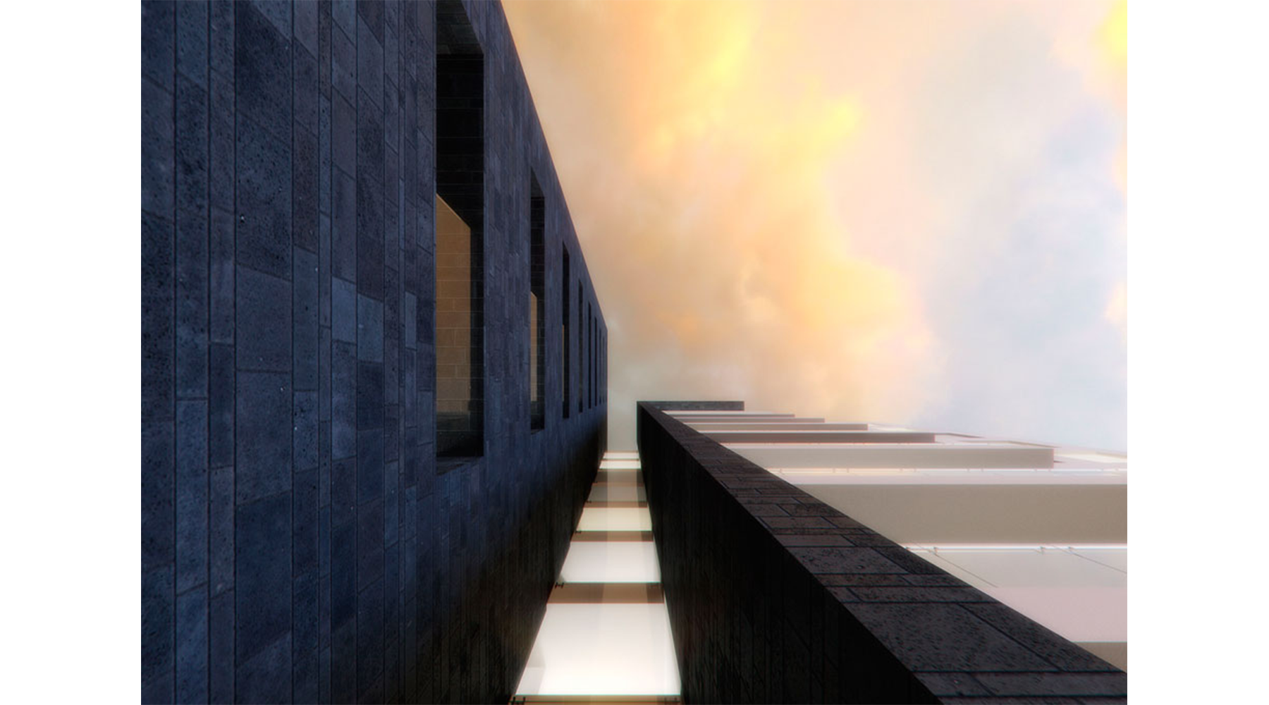 Vista exterior. Render.