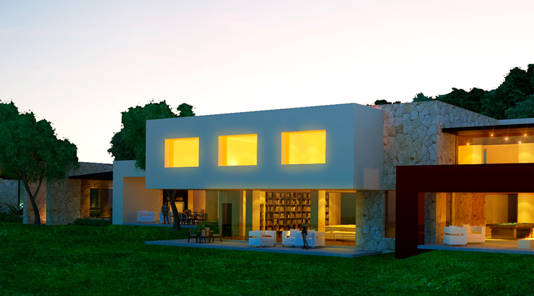Vista exterior. Render.