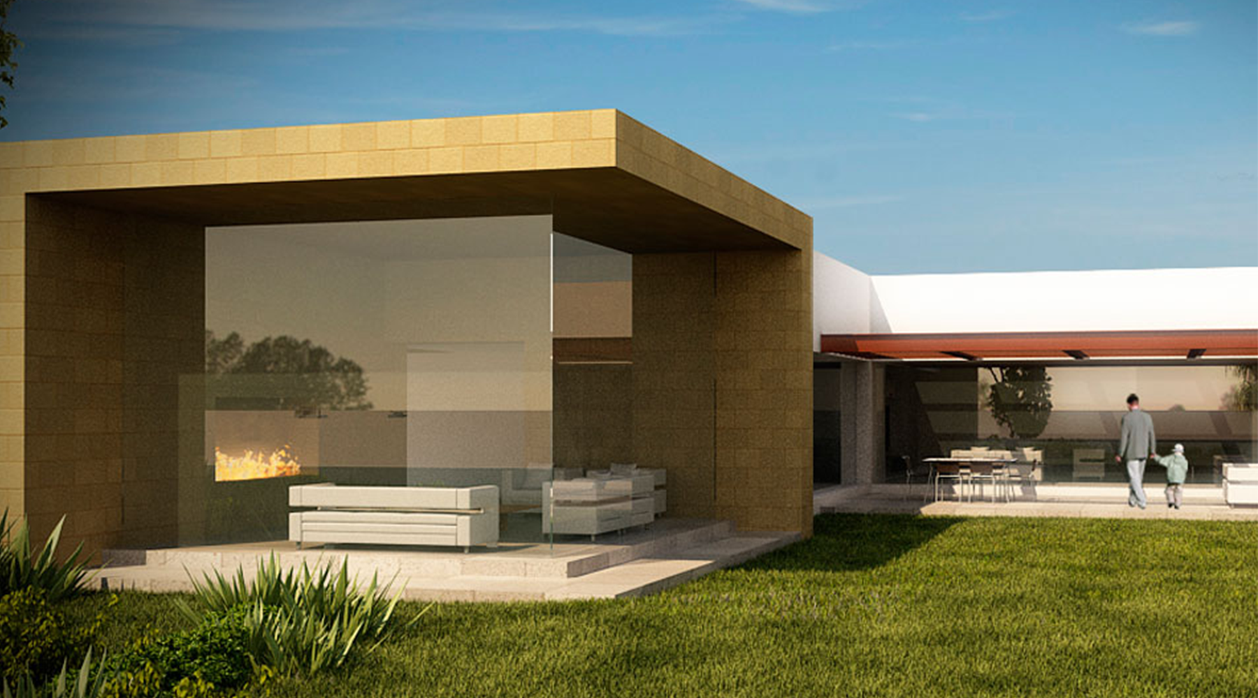 Vista exterior. Render.