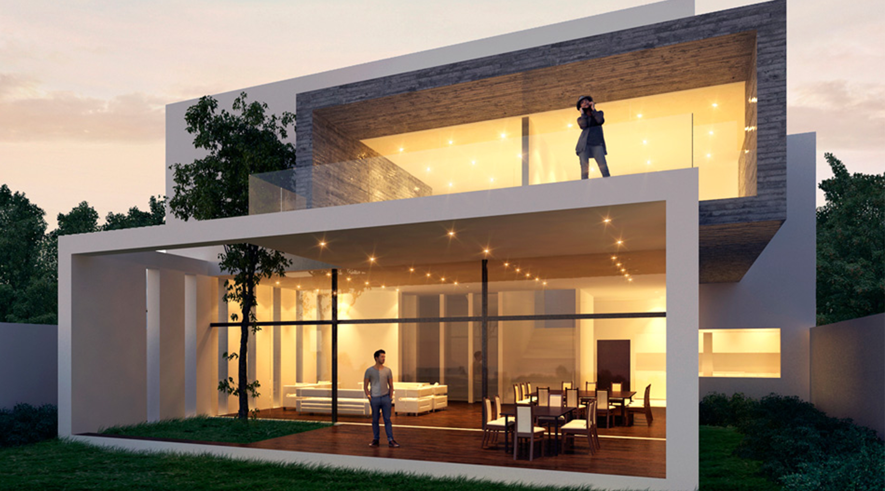Vista exterior. Render.
