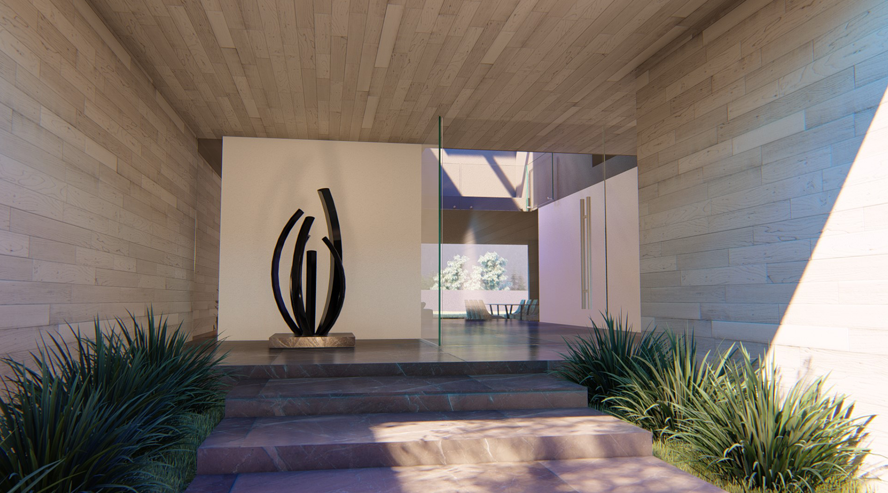 Vista exterior. Render.