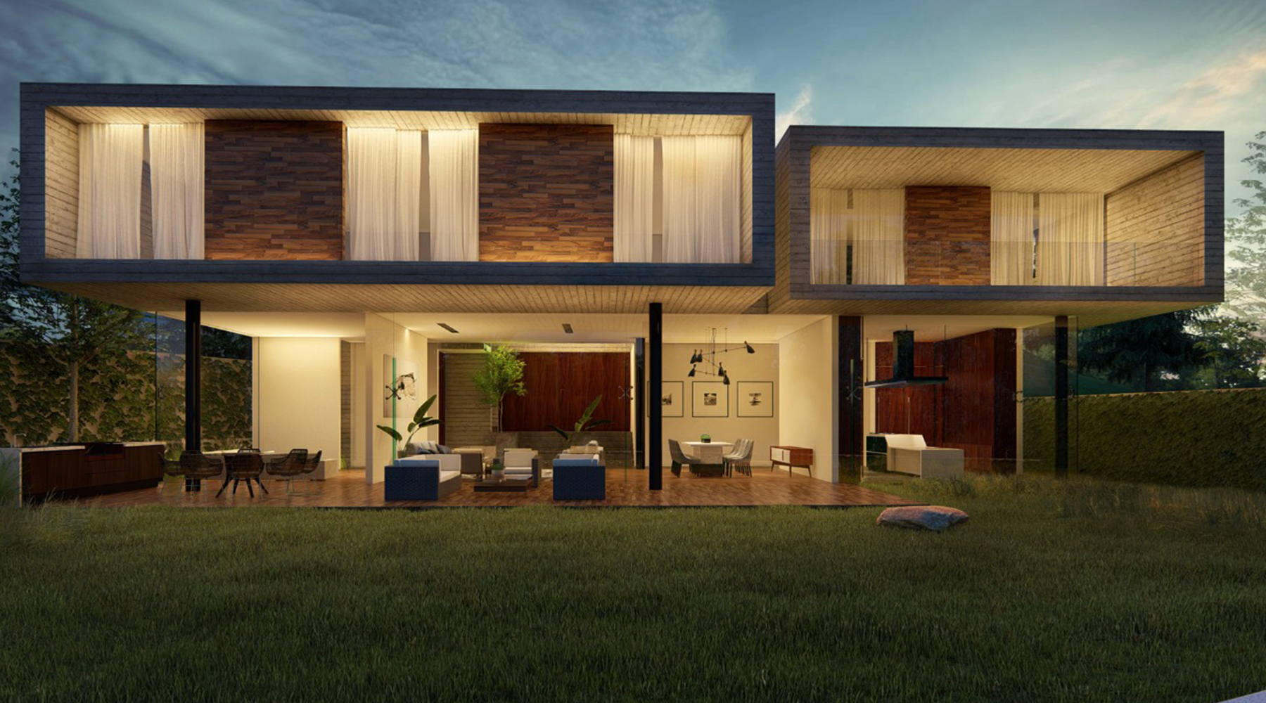 Vista exterior. Render.