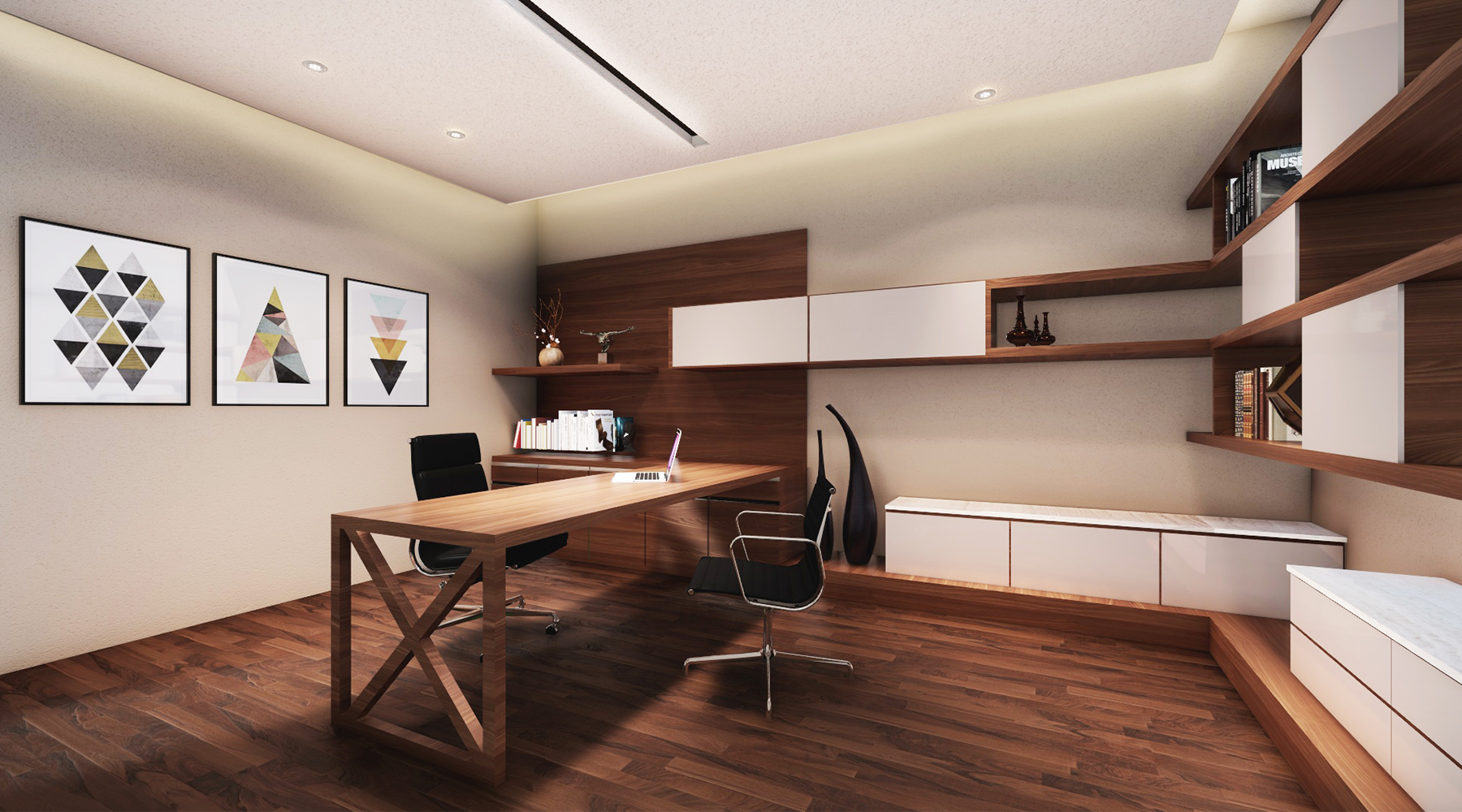Estudio. Render.