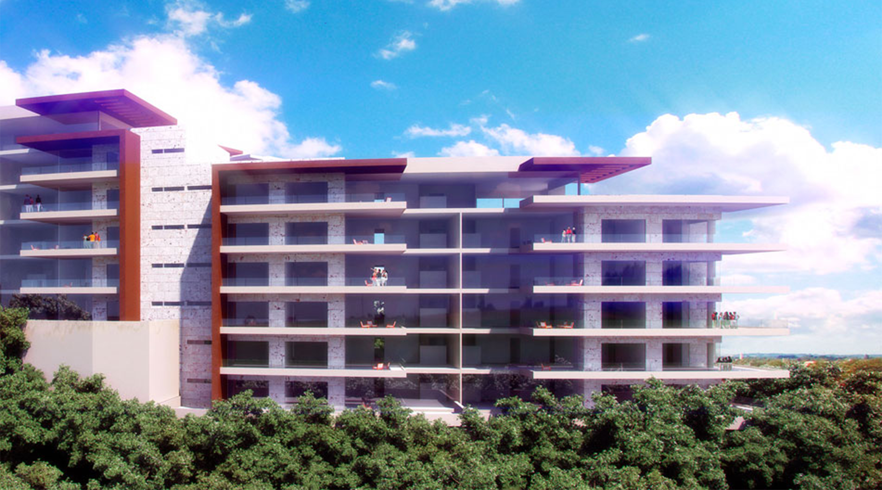 Vista exterior. Render.