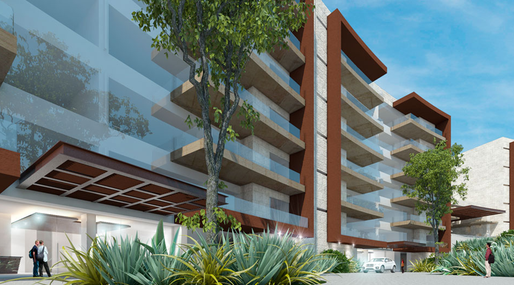 Vista exterior. Render.